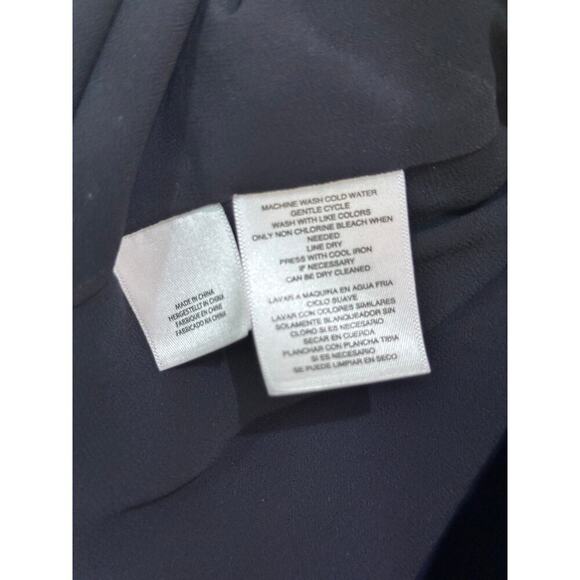 RACHEL Rachel Roy Blue Ruffled Off Shoulder 3/4 Sleeve Wear To Work Top Size 0X - Picture 5 of 6